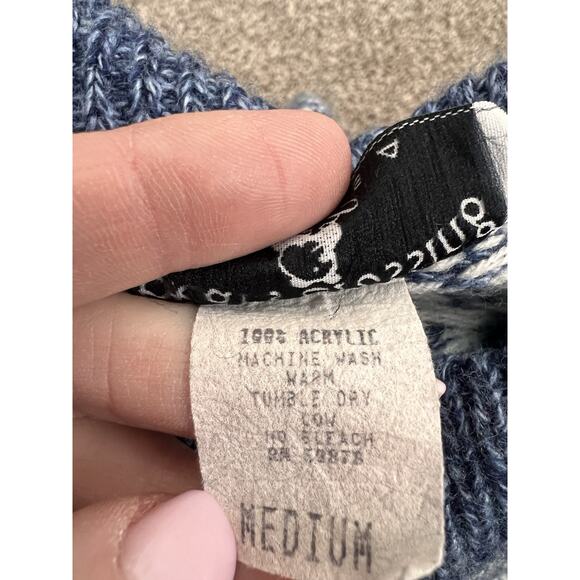 Bears Crossing Vintage Sweater Medium USA Made 80s 90s Novelty Crewneck USA - Picture 10 of 10